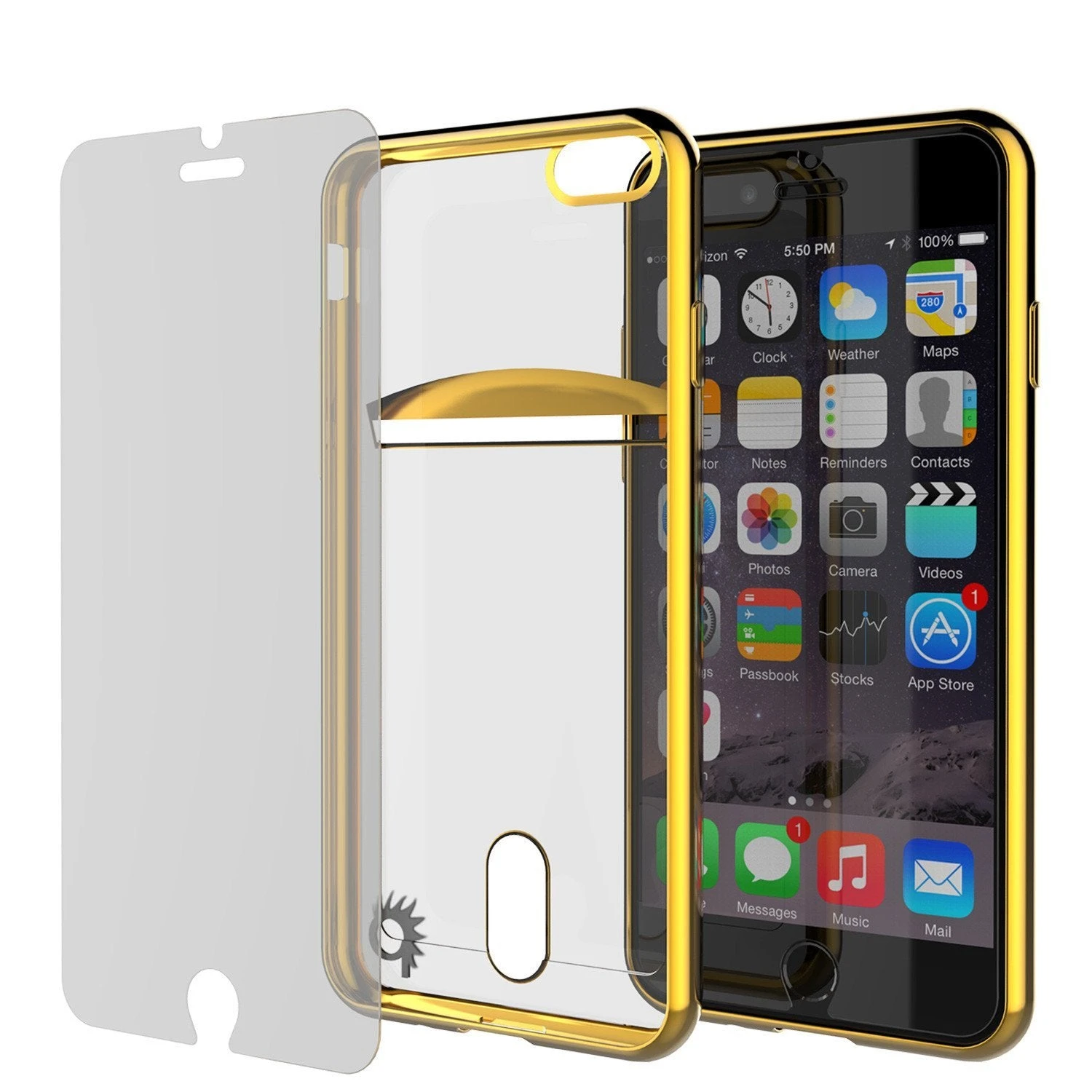 IPhone 8+ Plus Case, PUNKCASE® LUCID Gold Series | Card Slot | SHIELD Screen Protector | Ultra Fit 4 IPhone 8+ Plus Case, PUNKCASE® LUCID Gold Series | Card Slot | SHIELD Screen Protector | Ultra Fit - Image 2