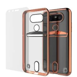 LG G5 Case, PUNKCASE® Rose Gold LUCIDSeries | Card Slot | PUNK SHIELD Screen Protector -Phone Vibe Shop inner lucid lg g5 73733bad 25c3 4227 a34a d987ca34ef72