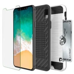 IPhone X Case, PUNKcase [SLOT Series] Slim Fit Dual-Layer Armor Cover & Tempered Glass PUNKSHIELD Screen Protector For Apple IPhone X [White] -Phone Vibe Shop inner slot case iphone x b2d3999f b40a 4e61 8b5c 334eb4070dee