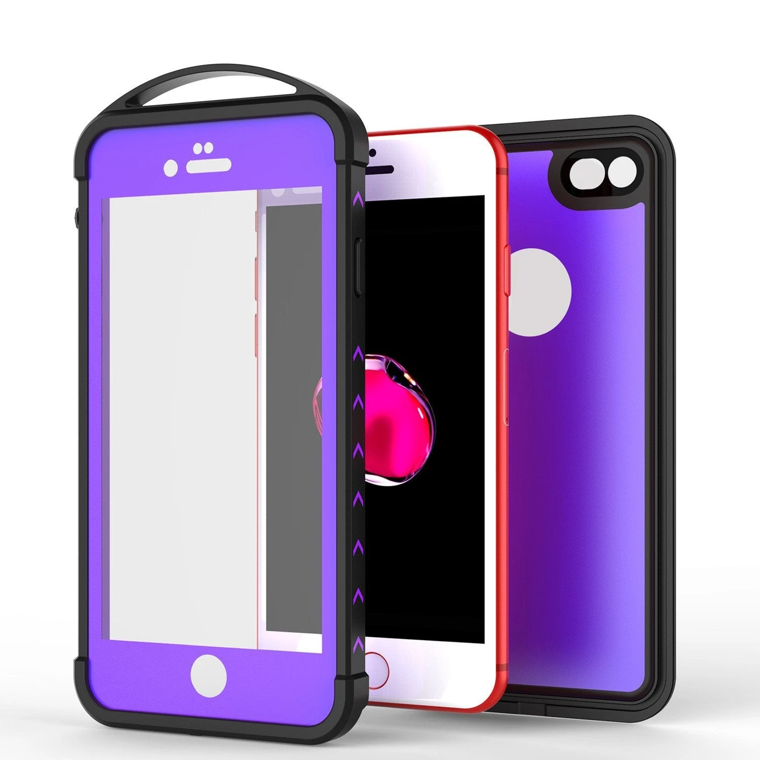 IPhone 8 Waterproof Case, Punkcase ALPINE Series, Purple | Heavy Duty Armor Cover 4 IPhone 8 Waterproof Case, Punkcase ALPINE Series, Purple | Heavy Duty Armor Cover - Image 2