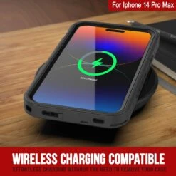 IPhone 14 Pro Max Waterproof IP68 Case, Punkcase [Light Blue] [StudStar Series] [Slim Fit] [Dirtproof] -Phone Vibe Shop iphone 14 pro max waterproof case punkcase studstar series ultra slim fit ip68 certified 6 6 ft shockproof dirtproof snowproof dustproof military grade armor cover scratch resistant 6