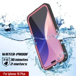 IPhone 16 Plus Waterproof Case, Punkcase [Extreme Mag Series] Armor Cover W/ Built In Screen Protector [Pink] -Phone Vibe Shop iphone 16 plus waterproof case punkcase extreme mag series slim fit ip68 certified shockproof snowproof dirtproof military grade rugged innovative design armor cover 3 2b123007 4bf6 4