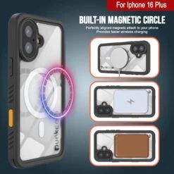 IPhone 16 Plus Waterproof Case, Punkcase [Extreme Mag Series] Armor Cover W/ Built In Screen Protector [Blue] -Phone Vibe Shop iphone 16 plus waterproof case punkcase extreme mag series slim fit ip68 certified shockproof snowproof dirtproof military grade rugged innovative design armor cover 4 06bc76ce dfa2 4