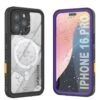 IPhone 16 Pro Waterproof Case, Punkcase [Extreme Mag Series] Armor Cover W/ Built In Screen Protector [Purple] -Phone Vibe Shop iphone 16 pro waterproof case punkcase extreme mag series slim fit ip68 certified shockproof snowproof dirtproof military grade rugged innovative design armor cover 1 61fd83b5 b991 48