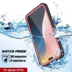 IPhone 16 Pro Waterproof Case, Punkcase [Extreme Mag Series] Armor Cover W/ Built In Screen Protector [Pink] -Phone Vibe Shop iphone 16 pro waterproof case punkcase extreme mag series slim fit ip68 certified shockproof snowproof dirtproof military grade rugged innovative design armor cover 3 54925845 8a38 44