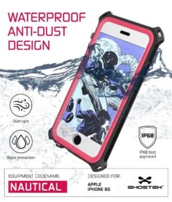 IPhone 6S/6 Waterproof Case, Ghostek® Nautical Pink Series| Underwater | Aluminum Frame | Ultra Fit 11 IPhone 6S/6 Waterproof Case, Ghostek® Nautical Pink Series| Underwater | Aluminum Frame | Ultra Fit -Phone Vibe Shop iphone 6s waterproof case nautical ghostek pink 4 1 43a0b080 43a3 441e b7a4 6a1c75dbd94d