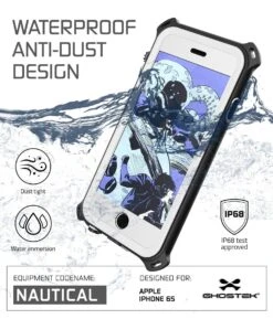 IPhone 6S/6 Waterproof Case, Ghostek® Nautical White Series| Underwater | Aluminum Frame | Ultra Fit -Phone Vibe Shop iphone 6s waterproof nautical case ghostek white 1 e5c9750d 1a09 4fd8 ae97 c0e1cb27dd56
