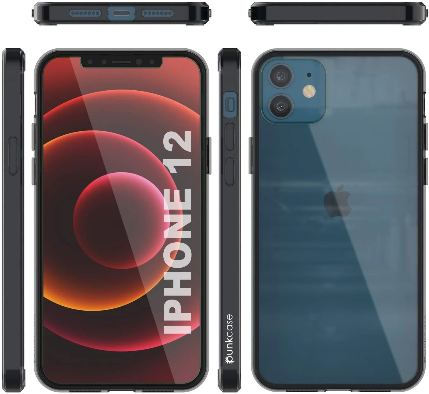 IPhone 12 Case Punkcase® LUCID 2.0 Crystal Black Series W/ PUNK SHIELD Screen Protector | Ultra Fit - Image 7