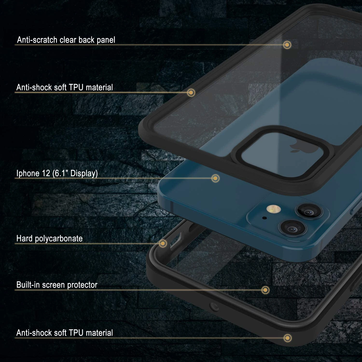 IPhone 12Waterproof Case, Punkcase [Extreme Series] Armor Cover W/ Built In Screen Protector [Pink] - Image 6