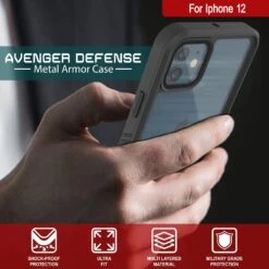 IPhone 12Waterproof Case, Punkcase [Extreme Series] Armor Cover W/ Built In Screen Protector [Purple] -Phone Vibe Shop iphone 12 case waterproof punkcase extreme series ultra slim fit ip68 certified military grade scratch resistant shockproof snowproof dirtproof armor purple 6