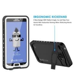 Galaxy Note 5 Waterproof Case, Punkcase StudStar White Shock/Dirt/Snow Proof | Lifetime Warranty -Phone Vibe Shop kickstand abf07379 2916 4201 b5ad 400af5d9240b