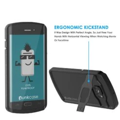 Galaxy S6 EDGE Plus Waterproof Case, Punkcase StudStar Black Shock/Dirt Proof | Lifetime Warranty -Phone Vibe Shop kickstand studstar edge