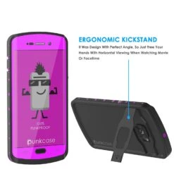 Galaxy S6 EDGE Plus Waterproof Case, Punkcase StudStar Pink Shock/DirtProof | Lifetime Warranty -Phone Vibe Shop kickstand studstar edge 2fdf9fb3 793b 4687 8d85 06b826508240