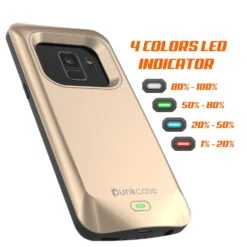 Galaxy S9 Battery Case, PunkJuice 5000mAH Fast Charging Power Bank W/ Screen Protector | Integrated USB Port | IntelSwitch | Slim, Secure And Reliable | Suitable For Samsung Galaxy S9 [Gold] -Phone Vibe Shop led battery galaxy S9 20eb3f1f 82e0 4d0d 90c8 5f86627f64b1