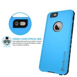 IPhone 6s/6 Waterproof Case, PunkCase StudStar Light Blue W/ Attached Screen Protector | Warranty -Phone Vibe Shop lens 1668638f 6729 4972 b653 2fad4c3a8fc2