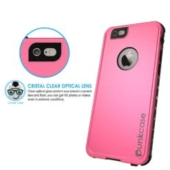 IPhone 6S+/6+ Plus Waterproof Case, PUNKcase StudStar Pink W/ Attached Screen Protector | Warranty -Phone Vibe Shop lens f8a01b06 273d 4c13 989f 39fc26198631