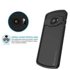 Galaxy S6 EDGE Plus Waterproof Case, Punkcase StudStar Black Shock/Dirt Proof | Lifetime Warranty -Phone Vibe Shop lens studstar edge