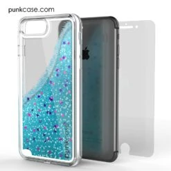 IPhone 8+ Plus Case, PunkCase LIQUID Teal Series, Protective Dual Layer Floating Glitter Cover 13 IPhone 8+ Plus Case, PunkCase LIQUID Teal Series, Protective Dual Layer Floating Glitter Cover -Phone Vibe Shop light blue 5ff378ac aa41 4566 9e12 c00e41c97ded