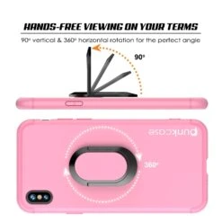 IPhone X Case, Punkcase Magnetix Protective TPU Cover W/ Kickstand, Tempered Glass Screen Protector [Pink] -Phone Vibe Shop m 5 92a7f611 a100 4320 9d6b 3b97bb255c2b