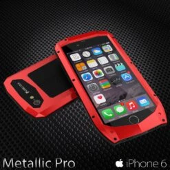 IPhone 6s/6 Case, Punkcase Metallic PRO Red Series Cover W/ Attached Screen Protector | Touch-ID -Phone Vibe Shop metallic pro iphone 6 29a74b27 9e02 4d58 80a7 5940b37e0abd