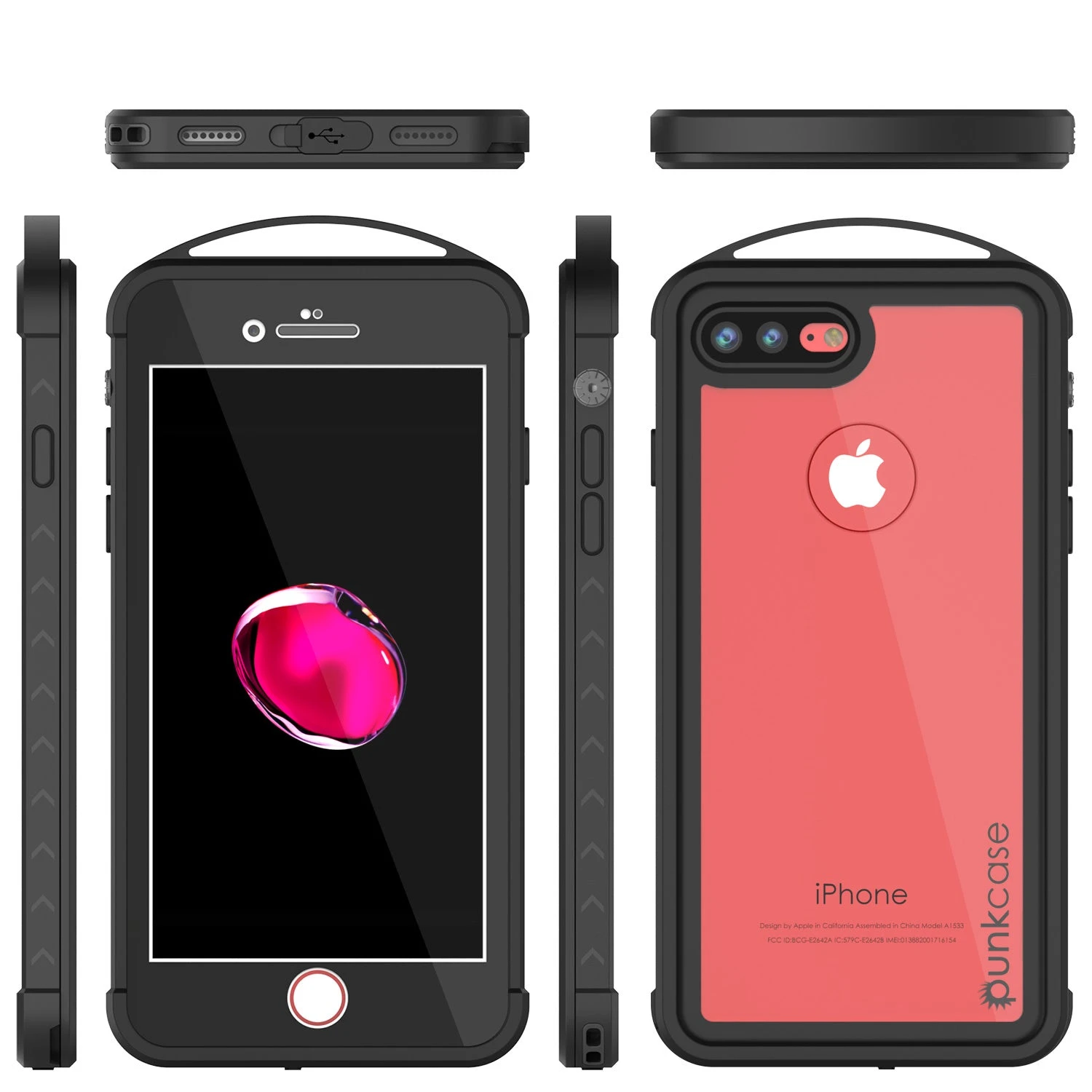 IPhone 7+ Plus Waterproof Case, Punkcase ALPINE Series, CLEAR | Heavy Duty Armor Cover 7 IPhone 7+ Plus Waterproof Case, Punkcase ALPINE Series, CLEAR | Heavy Duty Armor Cover - Image 5