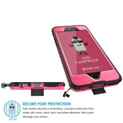 IPhone 6s/6 Waterproof Case, PunkCase StudStar Pink W/ Attached Screen Protector | Lifetime Warranty -Phone Vibe Shop open 9db98a8f 8e8c 48cb bfc0 2618503095fb