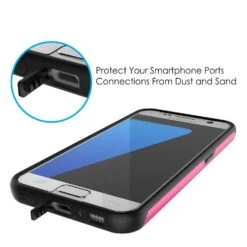 Galaxy S7 Case PunkCase Galactic Pink Series Slim Protective Armor Soft Cover Case W/ Tempered Glass -Phone Vibe Shop open galactic s7 755a4017 58a5 42a1 803b 9a9db2050ac4