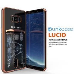 Galaxy S8 Case, PUNKCASE® LUCID Rose Gold Series | Card Slot | SHIELD Screen Protector -Phone Vibe Shop perspektive 2 lucid s8edge 6a0e4307 b7ad 4cae a4da d901b9717008