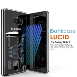 Galaxy Note 7 Case, PUNKCASE® LUCID Silver Series | Card Slot | SHIELD Screen Protector | Ultra Fit -Phone Vibe Shop perspektive2 lucid note7 e22692e5 244a 4d74 b137 5da8b940511d