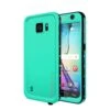 Galaxy S6 Waterproof Case PunkCase StudStar Teal Thin 6.6ft Underwater IP68 Shock/Dirt/Snow Proof
