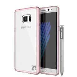 Note 7 Case Punkcase® LUCID 2.0 Crystal Pink Series W/ PUNK SHIELD Screen Protector | Ultra Fit