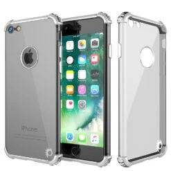 IPhone 8 Case, Punkcase [BLAZE SERIES] Protective Cover W/ PunkShield Screen Protector [Shockproof] [Slim Fit] For Apple IPhone [Silver]