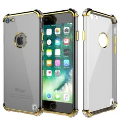 IPhone 7 Case, Punkcase [BLAZE SERIES] Protective Cover W/ PunkShield Screen Protector [Shockproof] [Slim Fit] For Apple IPhone [Gold]