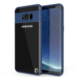 Galaxy S8 Case, Punkcase [MASK Series] [NAVY] Full Body Hybrid Dual Layer TPU Cover W/ Protective PUNKSHIELD Screen Protector