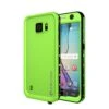 Galaxy S6 Waterproof Case PunkCase StudStar Light Green Thin 6.6ft Underwater IP68 Shock/Dirt Proof