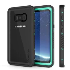 Galaxy S8 PLUS Waterproof Case, Punkcase [Extreme Series] [Slim Fit] [IP68 Certified] [Shockproof] [Snowproof] [Dirproof] Armor Cover W/ Built In Screen Protector For Samsung Galaxy S8+ [Teal]