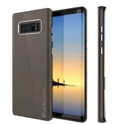 Galaxy Note 8 Case, Punkcase Galactic 2.0 Series Ultra Slim Protective Armor [Black/grey]