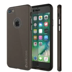 IPhone SE (4.7") Case, Punkcase Galactic 2.0 Series Ultra Slim Protective Armor TPU Cover [Black/Grey]