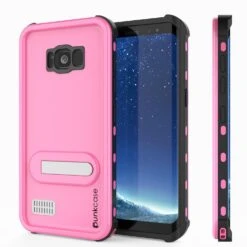 Protector [PURPLE]Galaxy S8 Waterproof Case, Punkcase [KickStud Series] [Slim Fit] [IP68 Certified] [Shockproof] [Snowproof] Armor Cover [Pink]