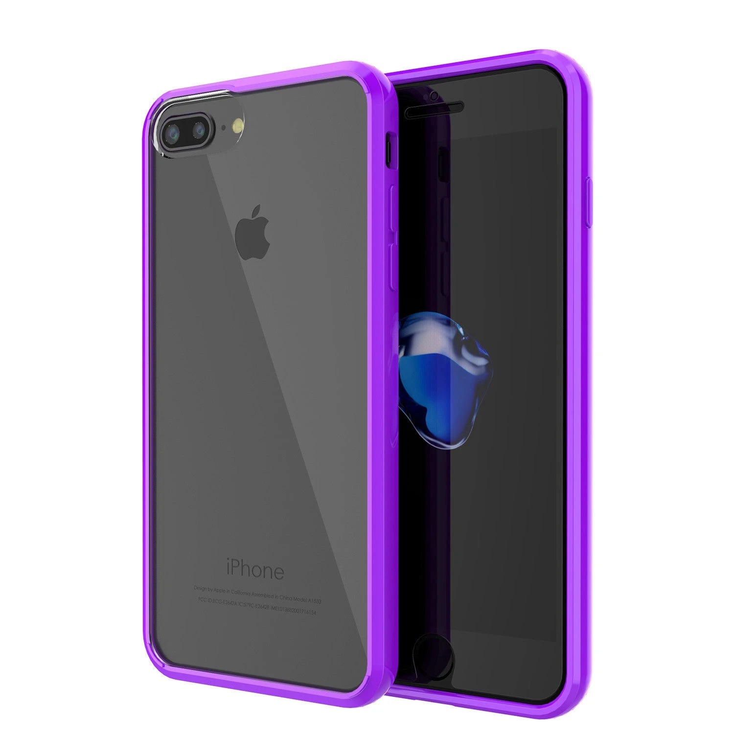 IPhone 7 Case Punkcase® LUCID 2.0 Purple Series W/ PUNK SHIELD Screen Protector | Ultra Fit 3 IPhone 7 Case Punkcase® LUCID 2.0 Purple Series W/ PUNK SHIELD Screen Protector | Ultra Fit
