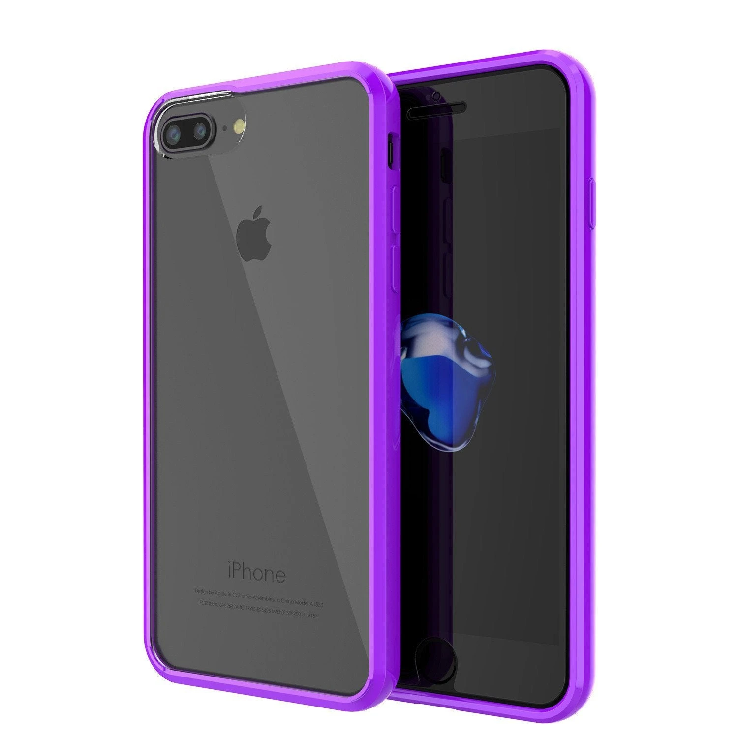 IPhone 8+ Plus Case Punkcase® LUCID 2.0 Purple Series W/ PUNK SHIELD Screen Protector | Ultra Fit 3 IPhone 8+ Plus Case Punkcase® LUCID 2.0 Purple Series W/ PUNK SHIELD Screen Protector | Ultra Fit