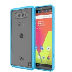 LG V20 Case Punkcase® LUCID 2.0 Light Blue Series W/ PUNK SHIELD Glass Screen Protector | Ultra Fit