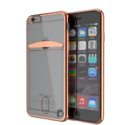 IPhone 6s+ Plus/6+ Plus Case, PUNKCASE® LUCID Rose Gold Series | Card Slot | SHIELD Screen Protector