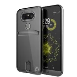 LG G5 Case, PUNKCASE® Black LUCID Series | Card Slot | PUNK SHIELD Screen Protector | Ultra Fit -Phone Vibe Shop perspektive lucid lg g5