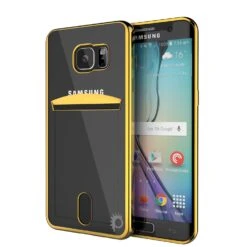 Galaxy S6 Case, PUNKCASE® LUCID Gold Series | Card Slot | SHIELD Screen Protector | Ultra Fit