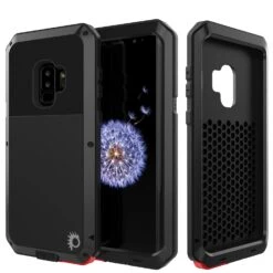 Galaxy S9 Plus Metal Case, Heavy Duty Military Grade Rugged Armor Cover [shock Proof] Hybrid Full Body Hard Aluminum & TPU Design [non Slip] W/ Prime Drop Protection For Samsung Galaxy S9 Plus [Black]