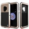 Galaxy S9 Plus Metal Case, Heavy Duty Military Grade Rugged Armor Cover [shock Proof] Hybrid Full Body Hard Aluminum & TPU Design [non Slip] W/ Prime Drop Protection For Samsung Galaxy S9 Plus [Gold] -Phone Vibe Shop perspektive metallic case Galaxy S9 7a23d5ba c2e6 4f48 952d c89dd651406e