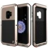 Galaxy S9 Metal Case, Heavy Duty Military Grade Rugged Armor Cover [shock Proof] Hybrid Full Body Hard Aluminum & TPU Design [non Slip] W/ Prime Drop Protection For Samsung Galaxy S9 [Gold]