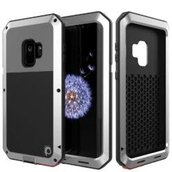 Galaxy S9 Metal Case, Heavy Duty Military Grade Rugged Armor Cover [shock Proof] Hybrid Full Body Hard Aluminum & TPU Design [non Slip] W/ Prime Drop Protection For Samsung Galaxy S9 [Silver]