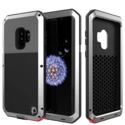 Galaxy S9 Plus Metal Case, Heavy Duty Military Grade Rugged Armor Cover [shock Proof] Hybrid Full Body Hard Aluminum & TPU Design [non Slip] W/ Prime Drop Protection For Samsung Galaxy S9 Plus [Silver]